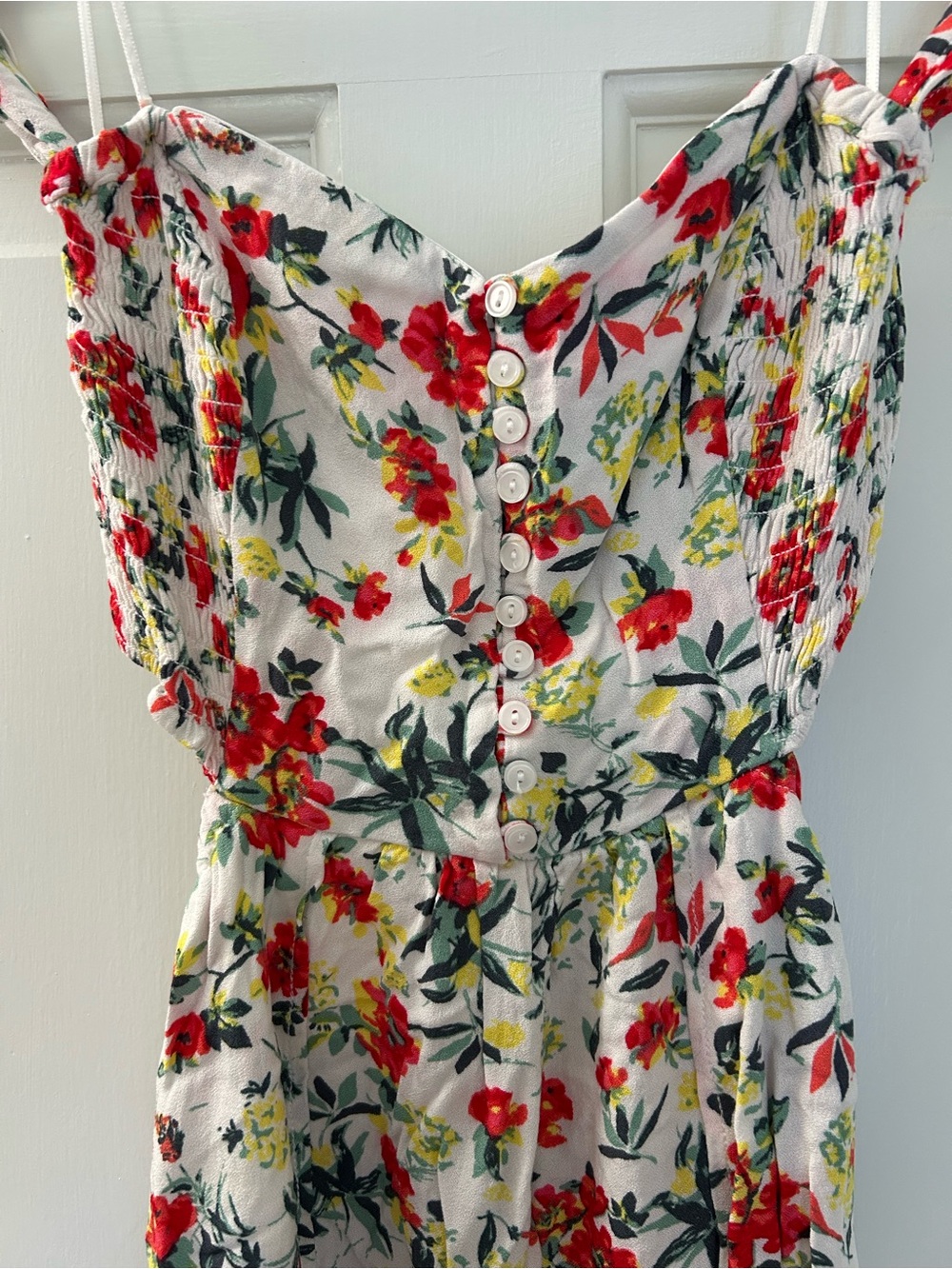 Lulu's White Floral Off-Shoulder Maxi Dress - Picture 4 of 8